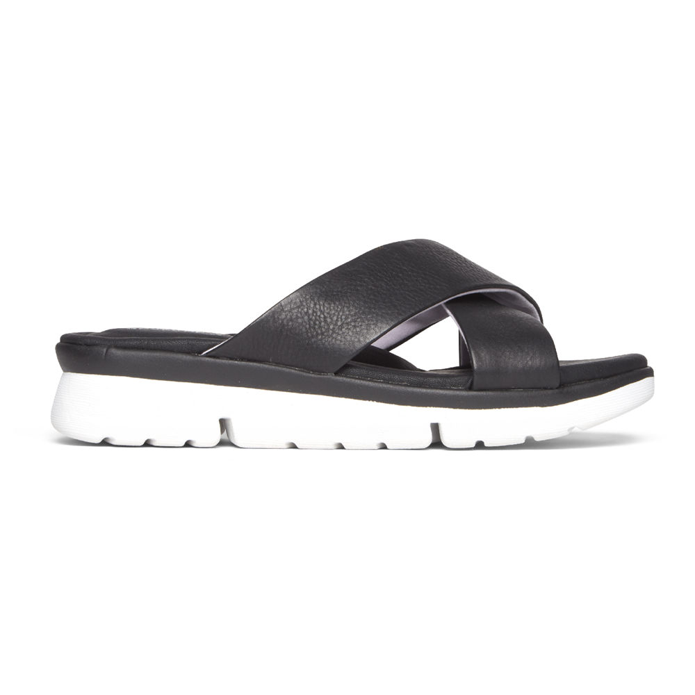 Sandalias Rockport Mujer Mexico - R-Evolution Negros - VSCHM7654